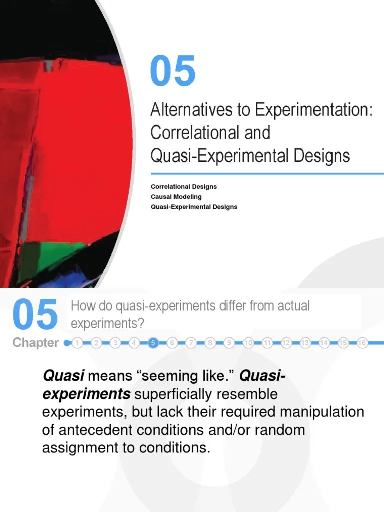 (Week 2) Correlational & QuasiExperimental Designs PDF Causality