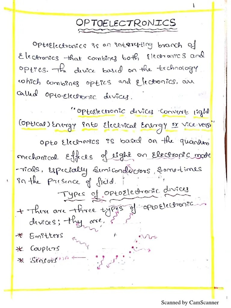 Opto Electronic Devices PDF