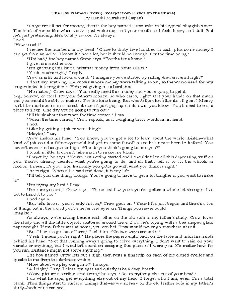 The Boy Named Crow PDF