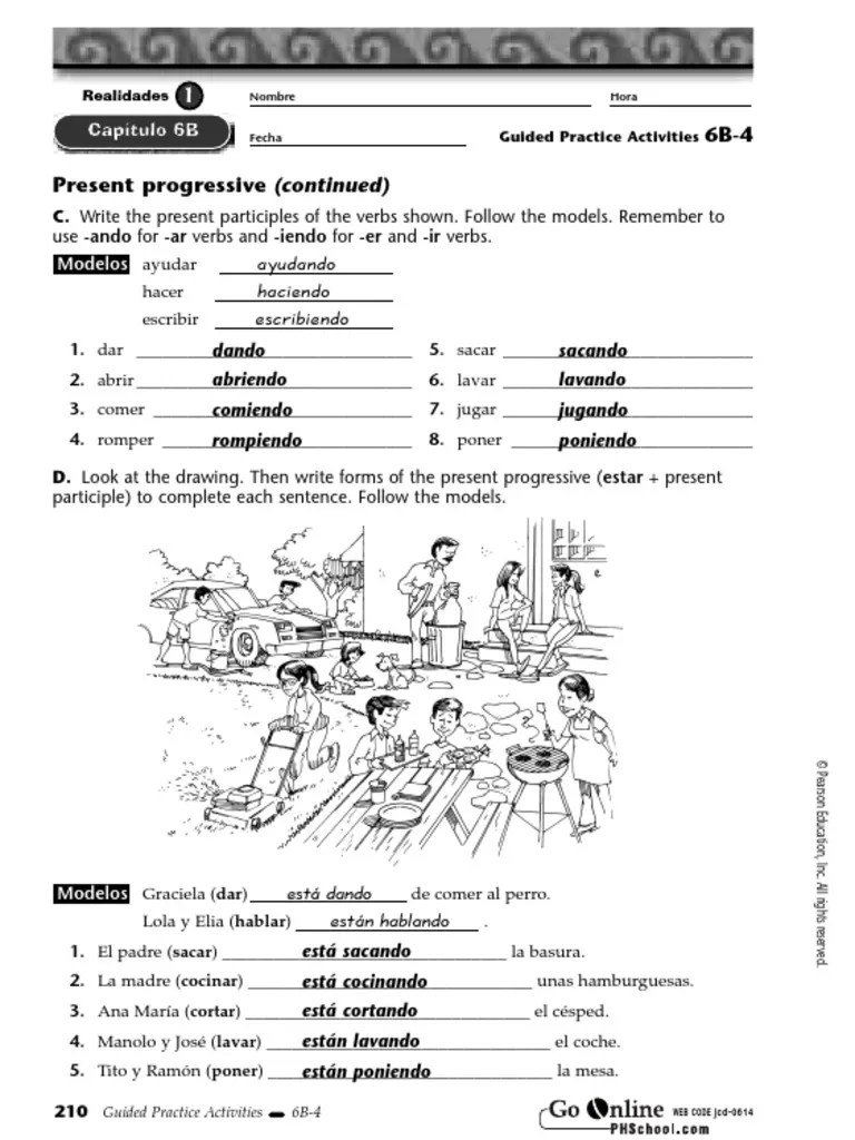 Guided Practice Activities Answers 6b-4 | PDF