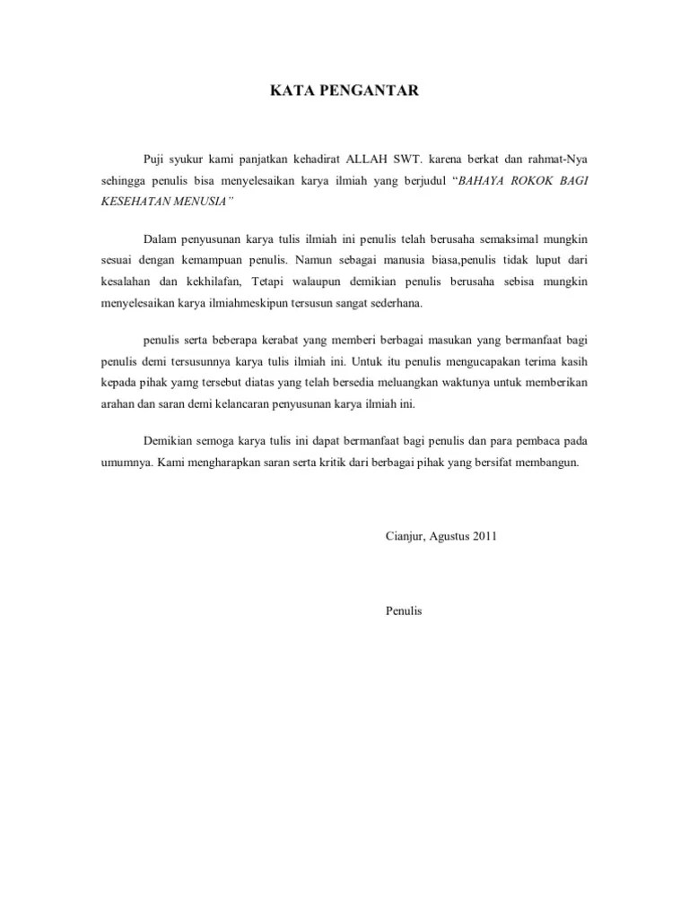 15 Contoh Makalah Bahasa Indonesia Tentang Bahaya Rokok