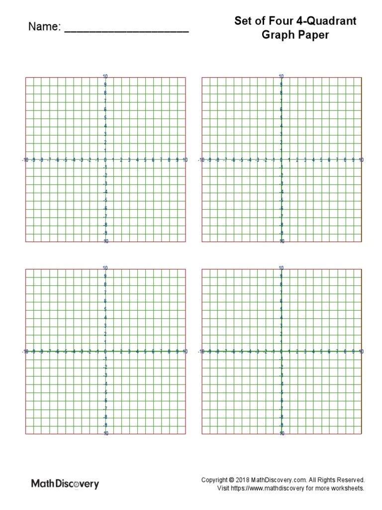 Set of Four Quadrant Graph Paper PDF Copyright Law Law