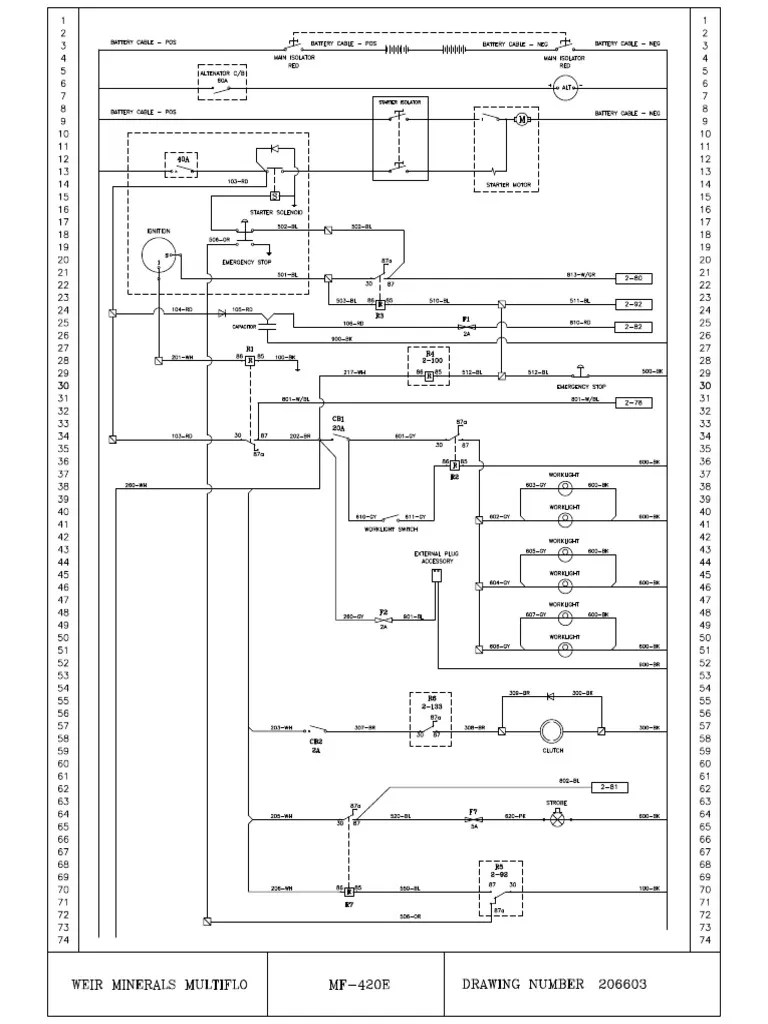 Wiring Diagram Electric MF420E | PDF