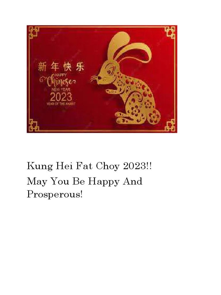 Kung Hei Fat Choy 2023 PDF