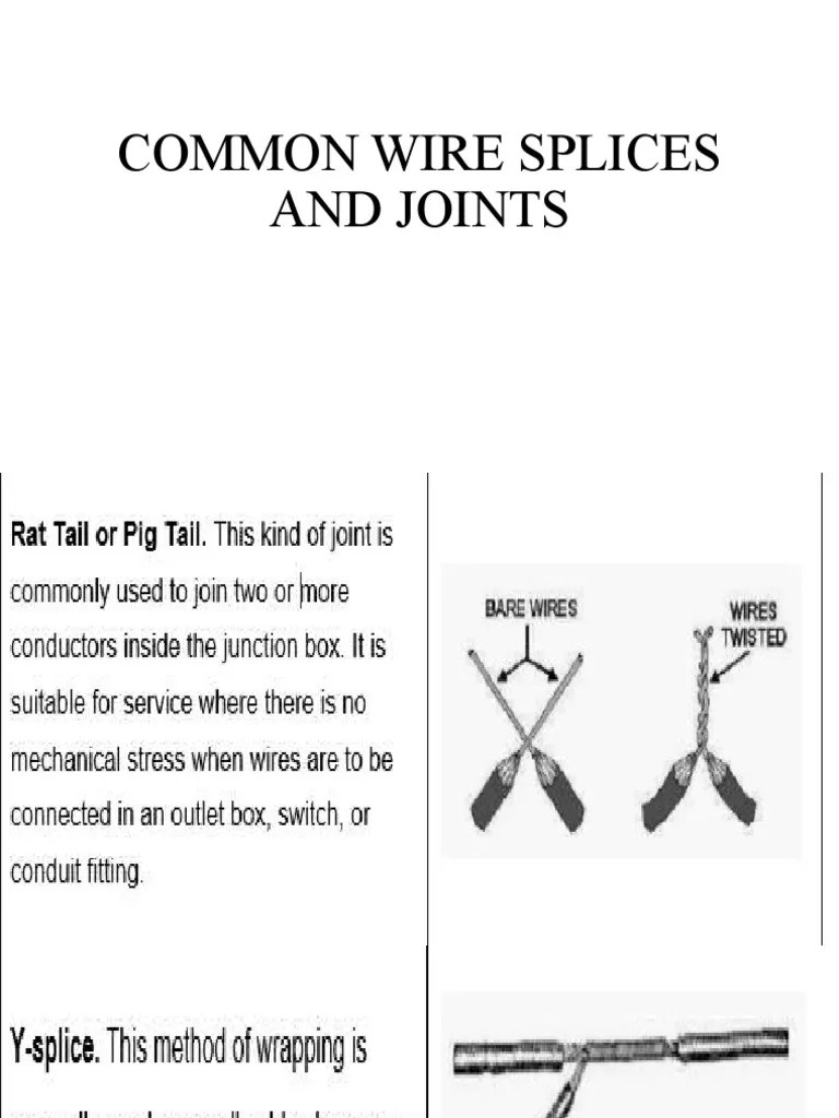 Common Wire Splices and Joints PDF