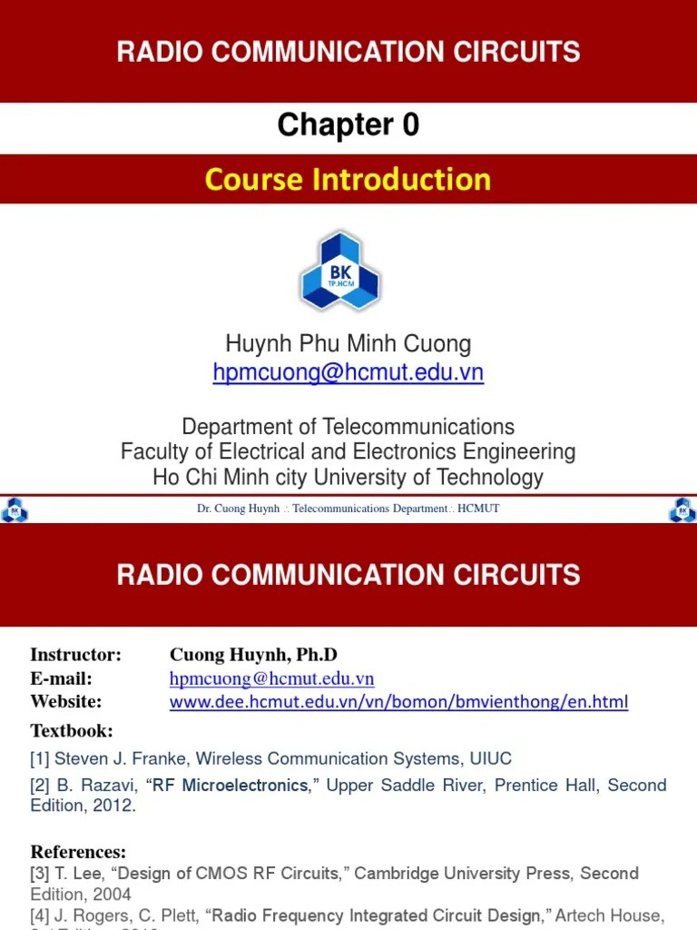 Chapter 0 Introduction PDF Electronic Oscillator Radio