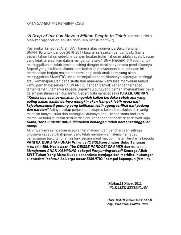 Kata Sambutan Ketua Osis Untuk Hari Guru berita terbaru hari ini