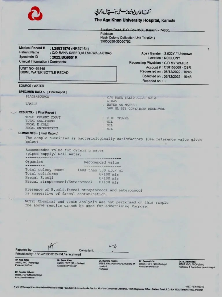 Agha Khan Lab December2022 PDF
