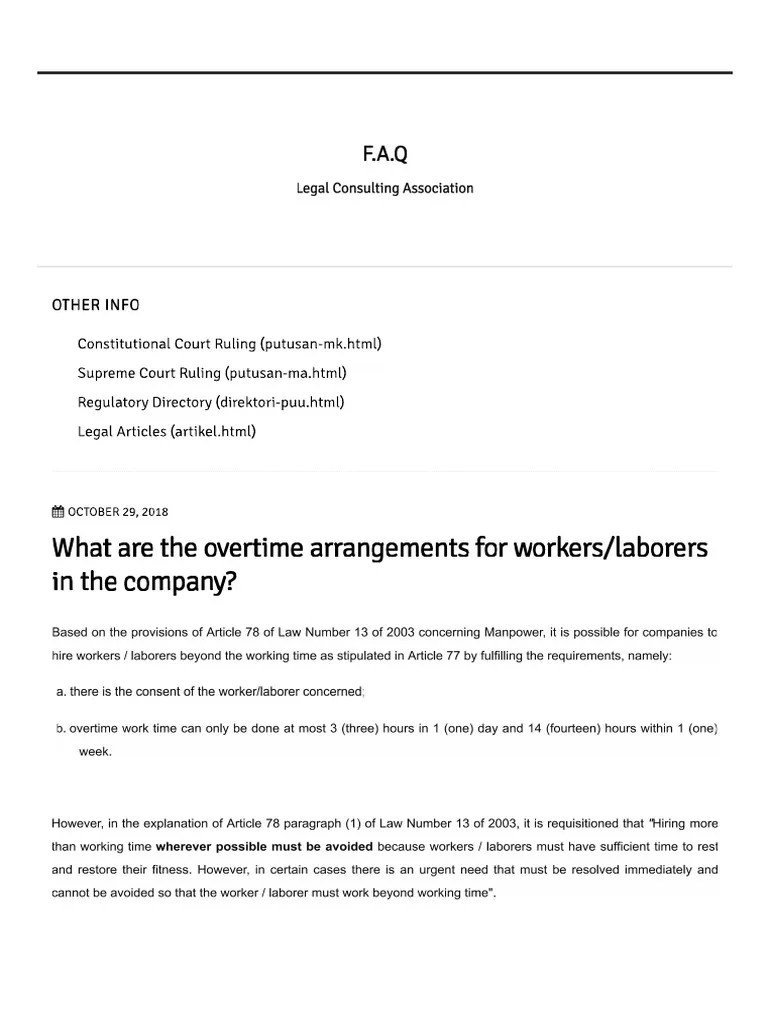 Regulation Overtime PDF