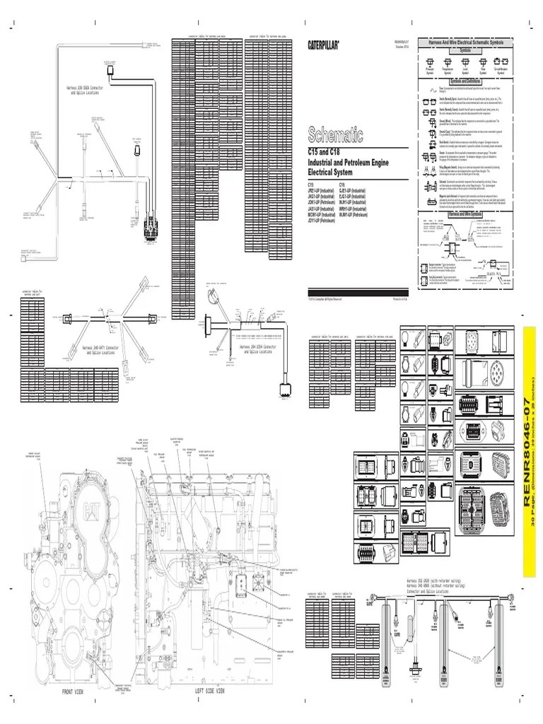 schematic_diagram_C15_and_C18_caterpilar | PDF | Electrical Connector