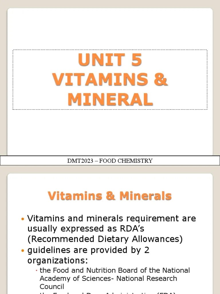 The Essentials of Vitamins, Minerals, and Their Importance for Health