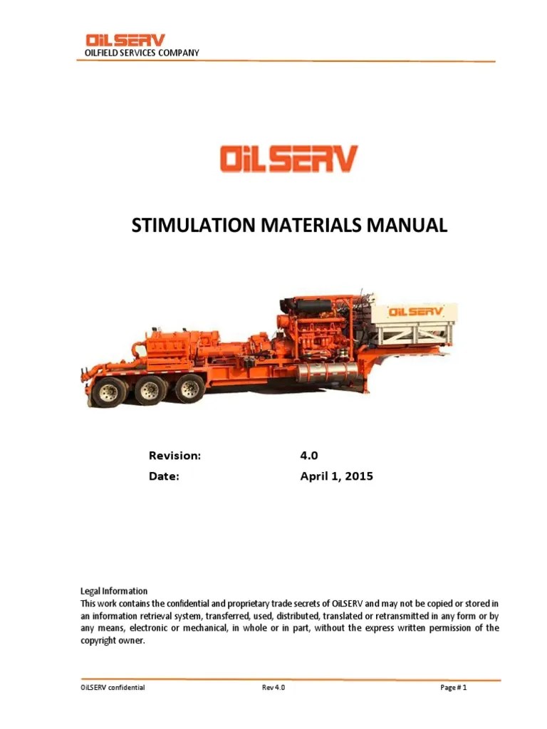 Matrix Stimulation Manual Rev4.0 | PDF | Acid | Cross Link