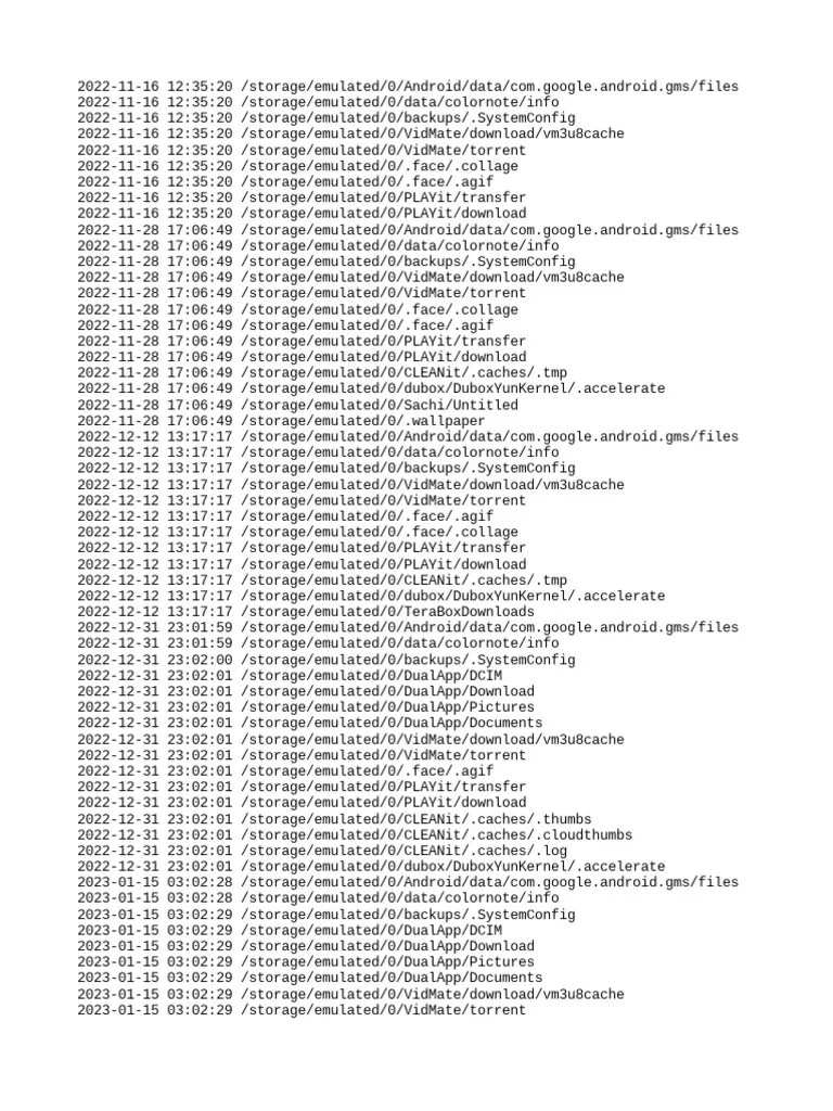 Clean Log | PDF | Backup | Digital Technology