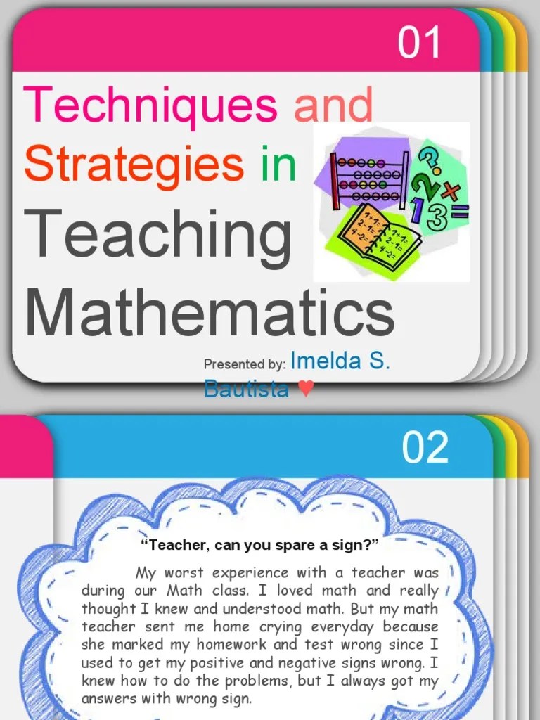Teaching Mathematics PDF Learning Hypothesis