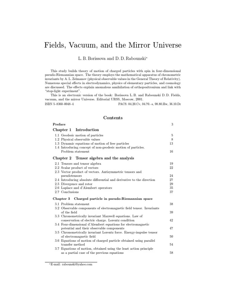 Acoustic Torsion Fields, Vacuum, and The Mirror Universe Four