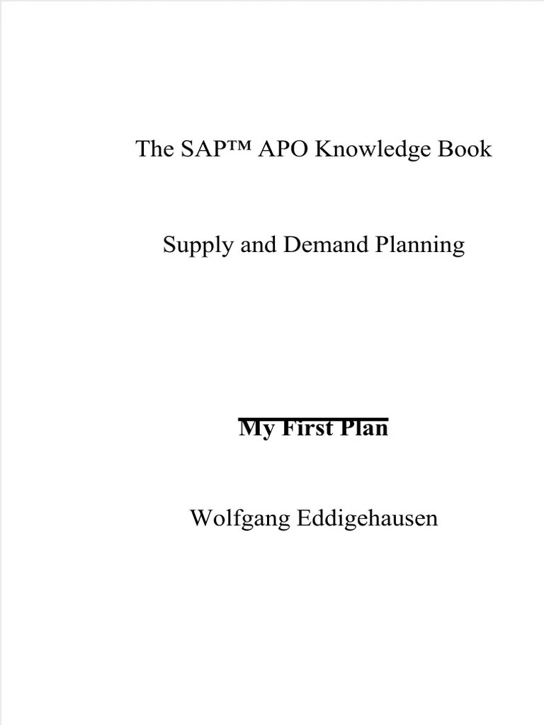 Dokumen Tips The Sap Apo Knowledge Book Supply and Demand Planning