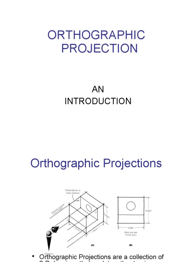 Orthographic Projection PDF Geometry Mathematics