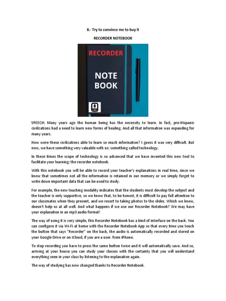 Recorder Notebook PDF I Cloud Communication