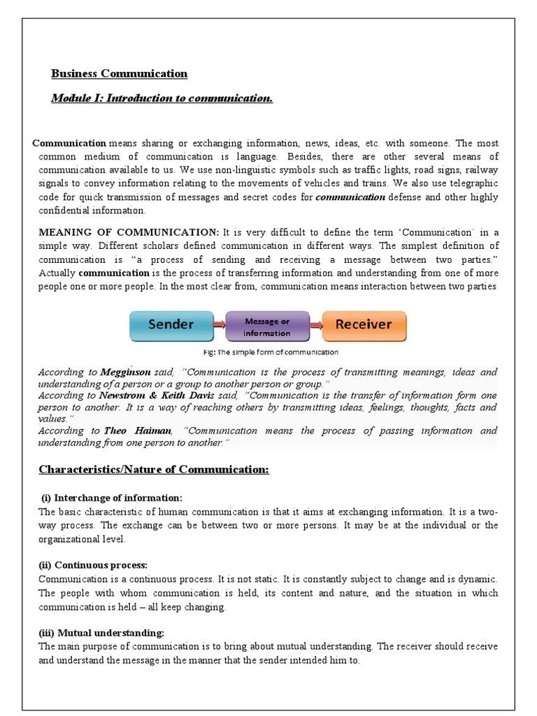 Bus Comm Module I | PDF | Communication | Information