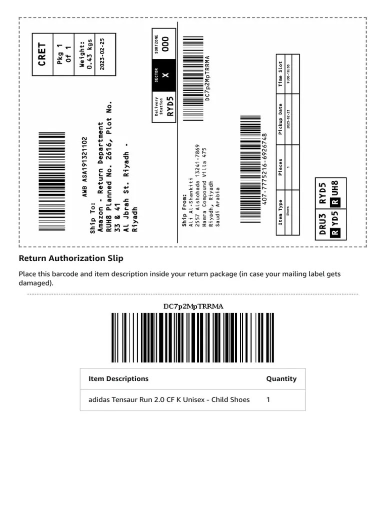 Online Return Center PDF