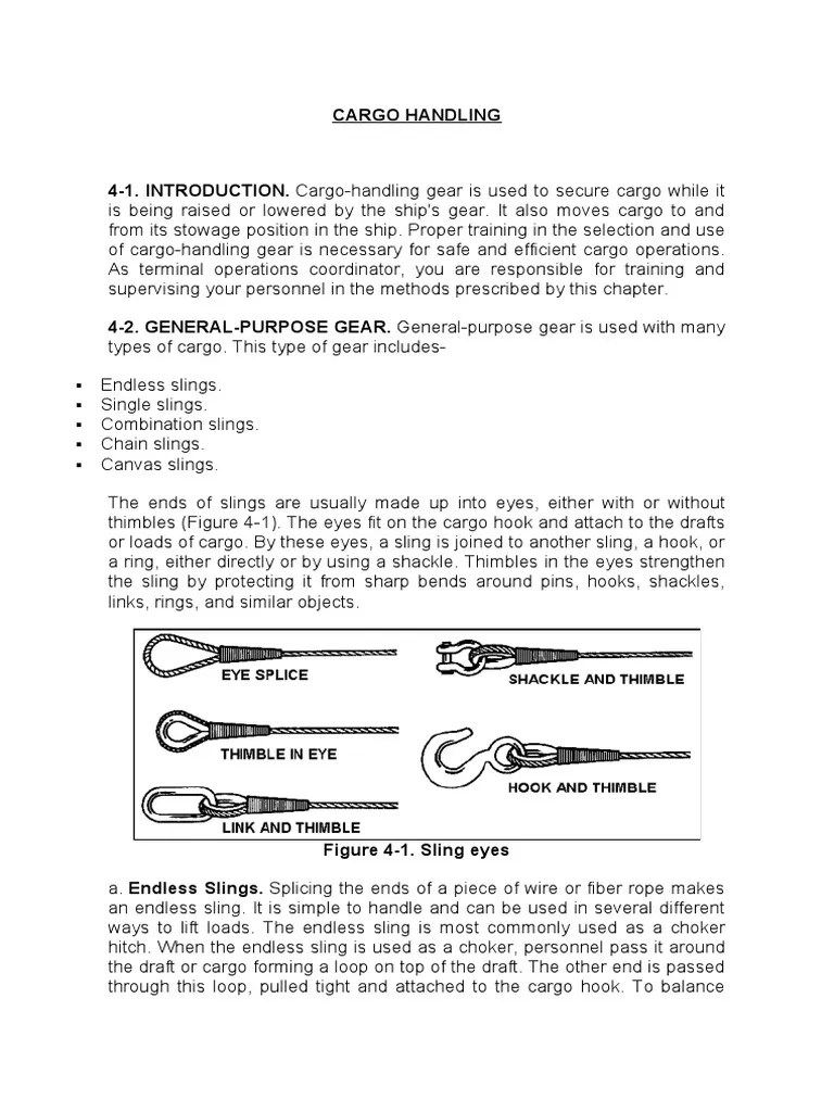 Mastering Cargo Handling A Comprehensive Guide to Selecting, Using, and Inspecting Various