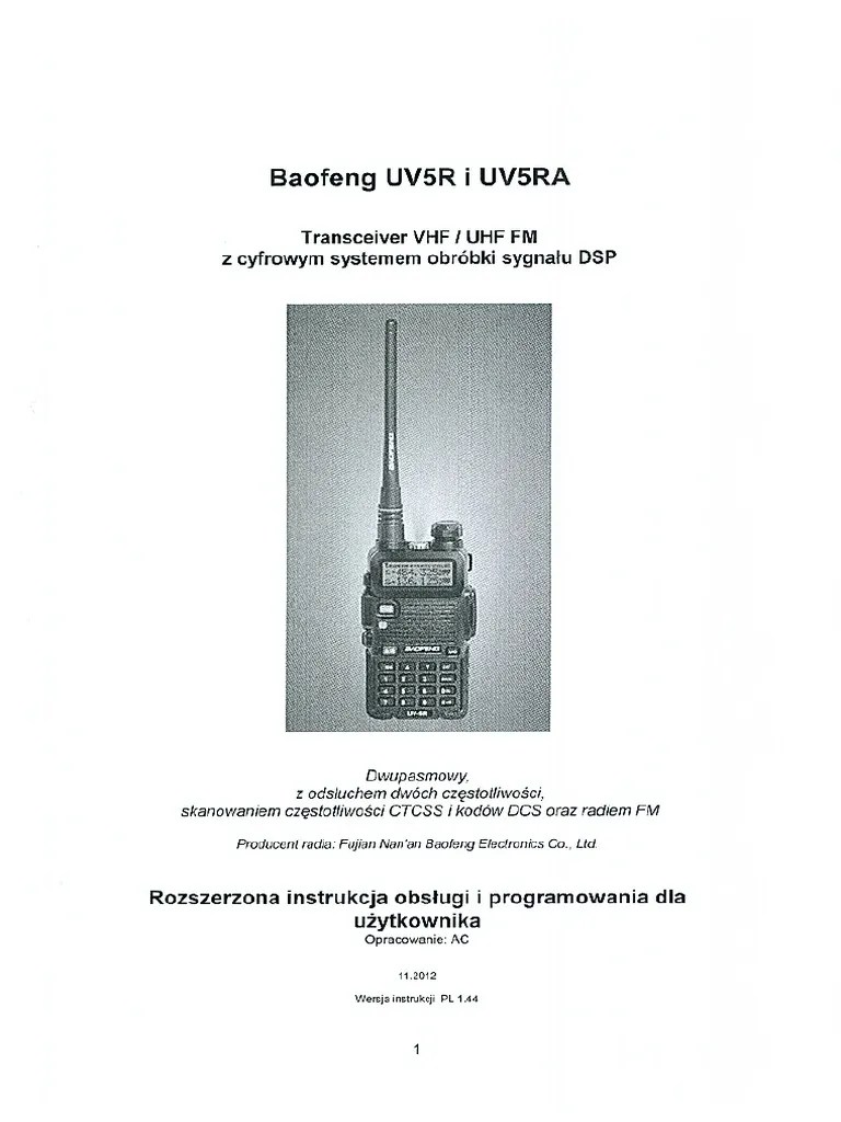 Baofeng UV-5X | PDF