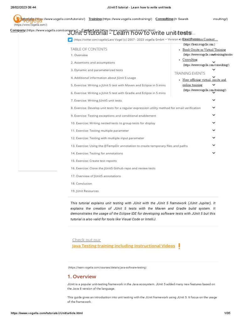 How to Write Unit Tests with JUnit 5 A Comprehensive Tutorial on Unit