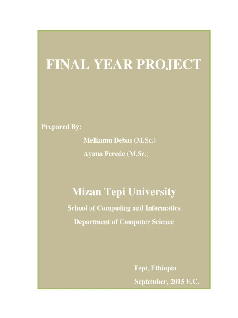 Final Year Project Sample Module PDF Dynamic  Page Software