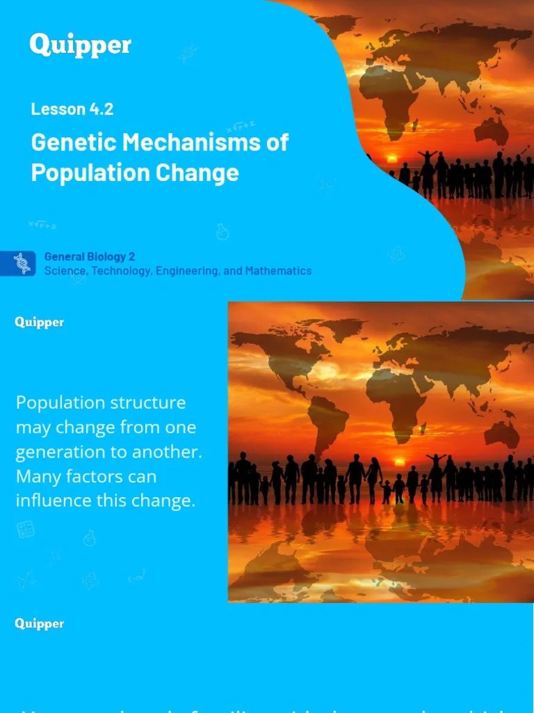 Mechanisms of Change in Populations Mutation, Drift