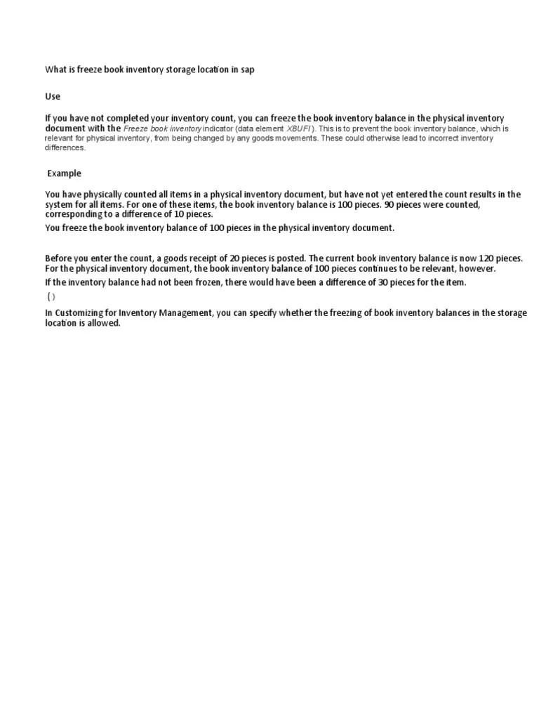 Freeze Book Inventory PDF