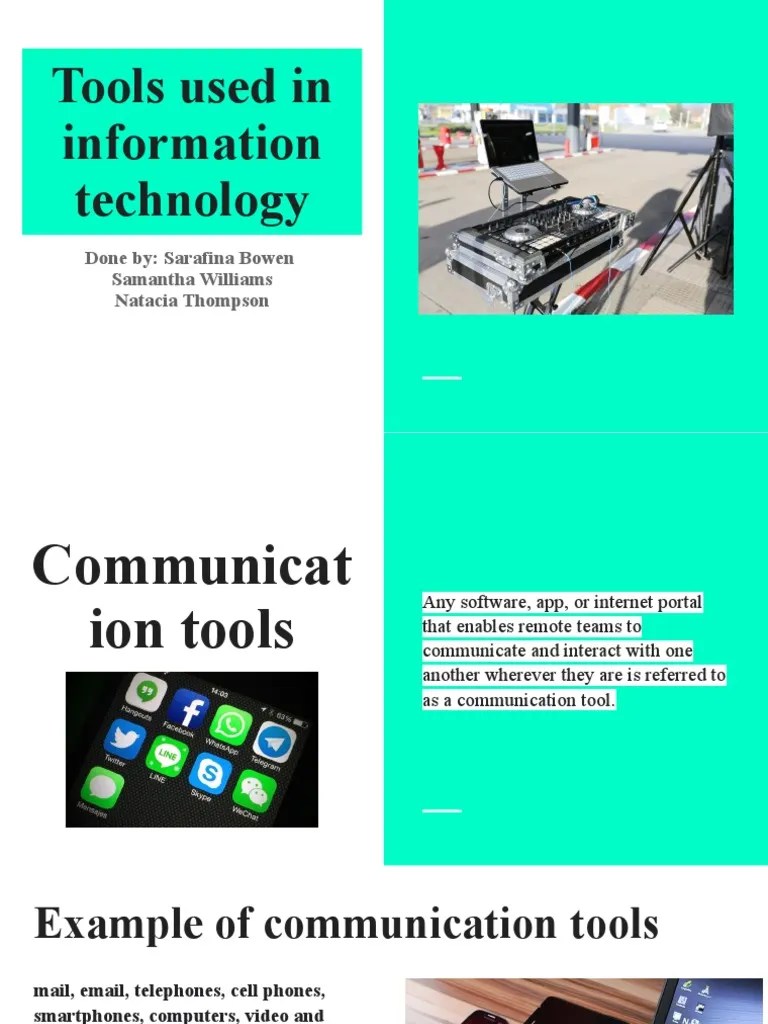 Tools Used in Information Technology PDF File Transfer Protocol