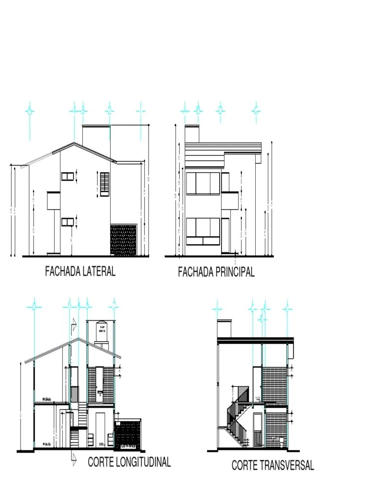 Fachadas y Cortes Arquitectónicos PDF