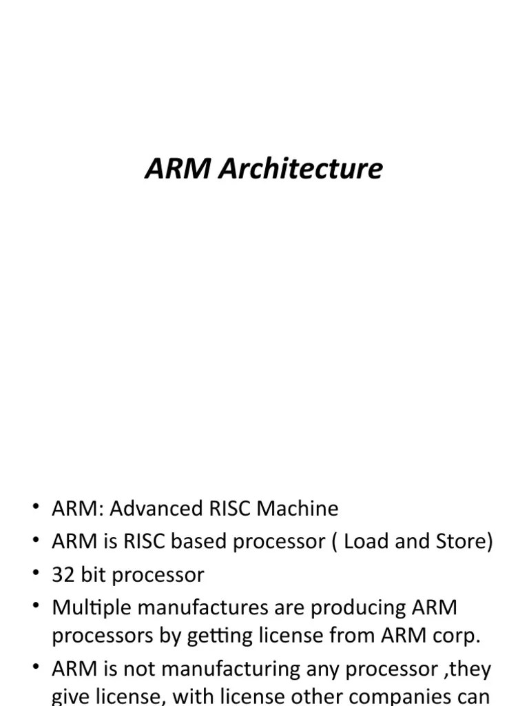 ARM Architecture PDF