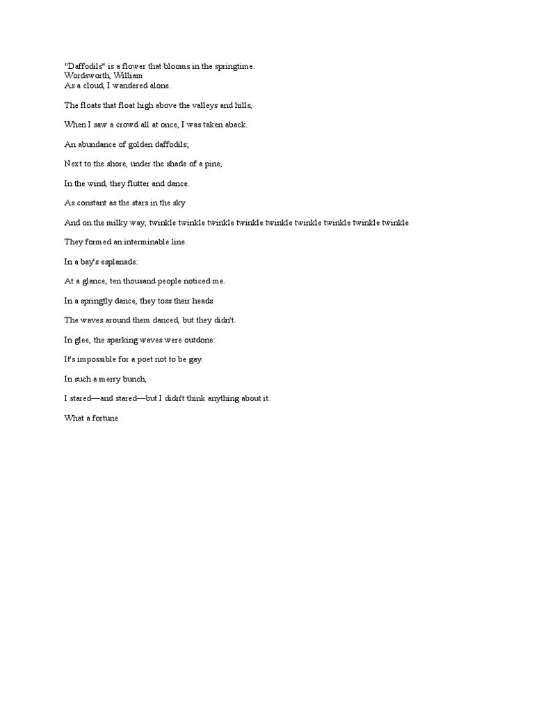 Daffodils PDF