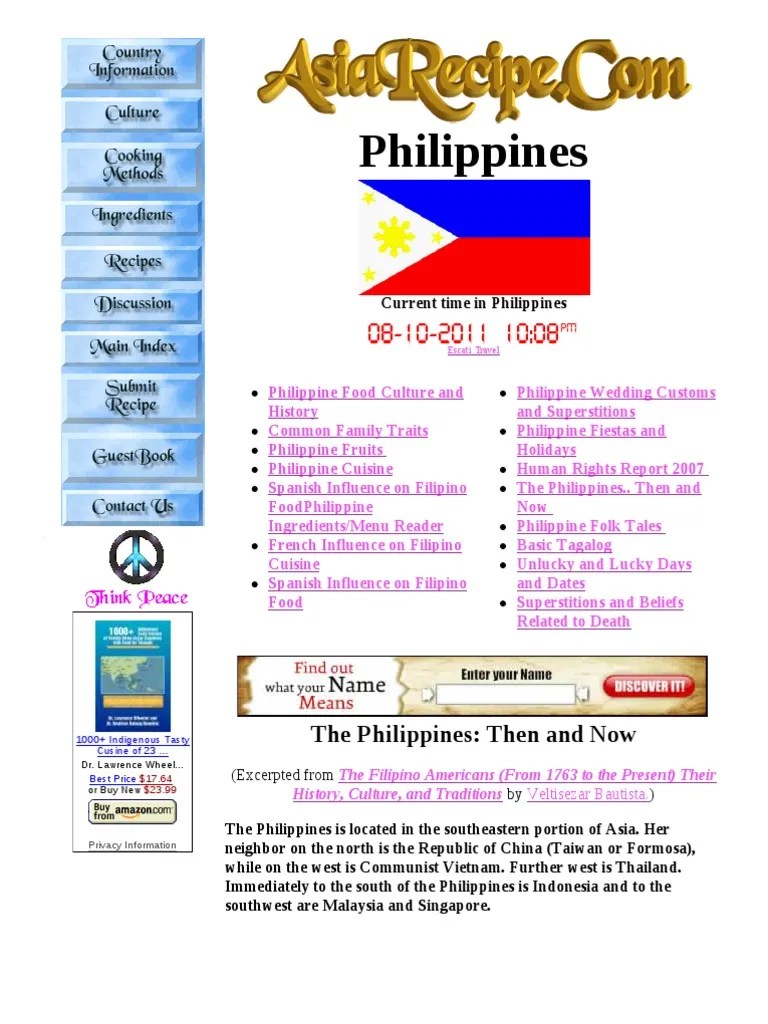 The Filipino Americans (From 1763 to the Present) Their History