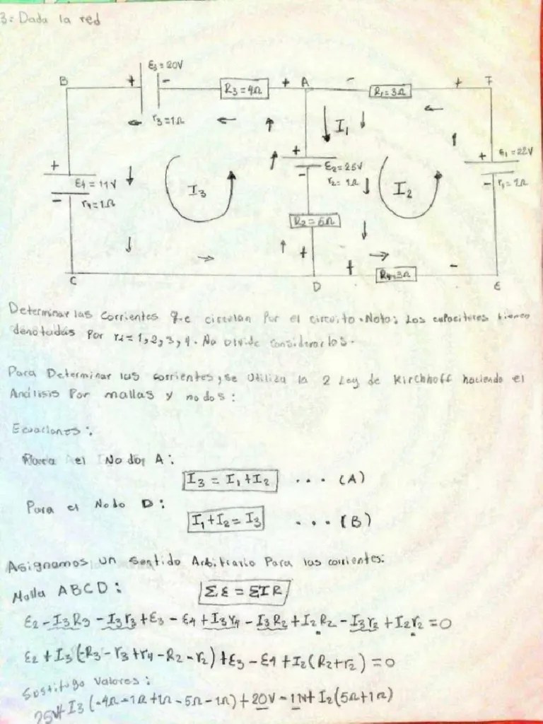 Ejercicio Mallas Circuitos 1 | PDF