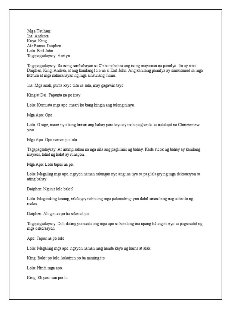 Grade 9 Filipino Dula PDF