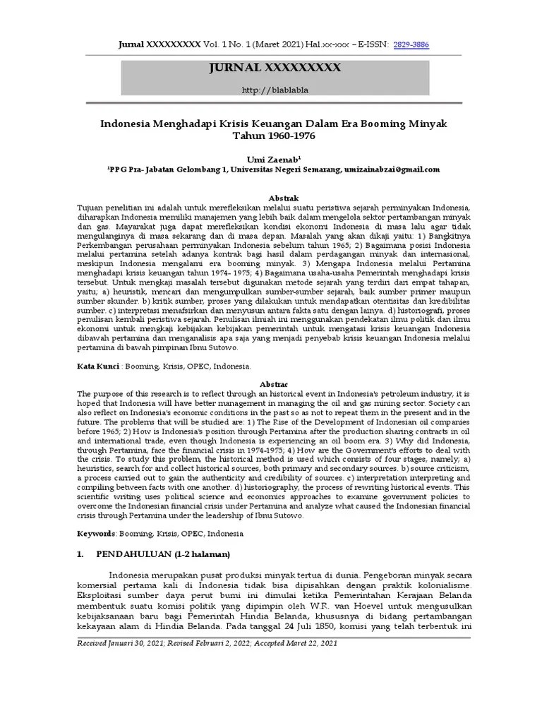 TEMPLATE ARTIKEL Diklat Karya Ilmiah PDF