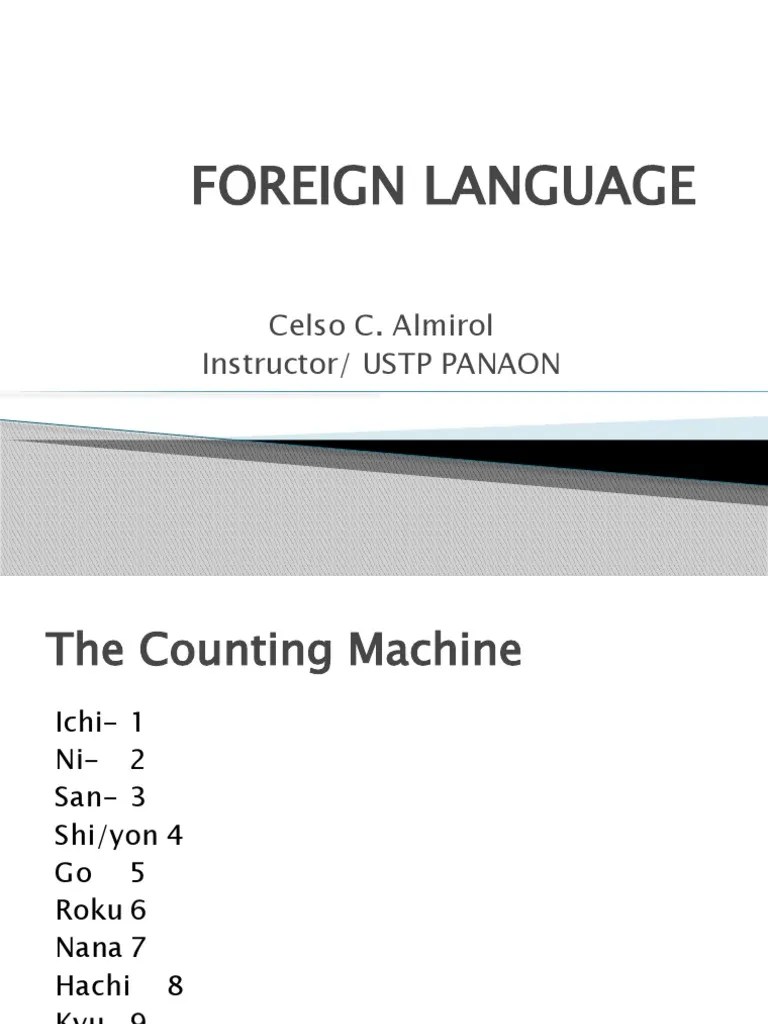 Foreign Language PDF