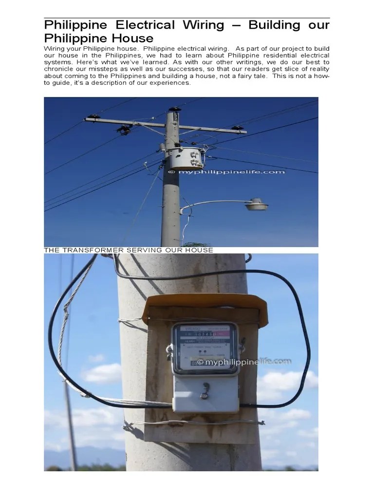 Philippine Electrical Wiring PEC | PDF | Ac Power Plugs And Sockets