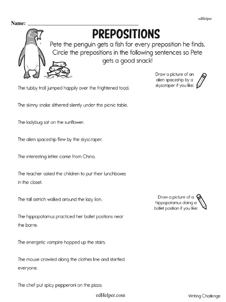 4th Grade Writing Worksheets | PDF