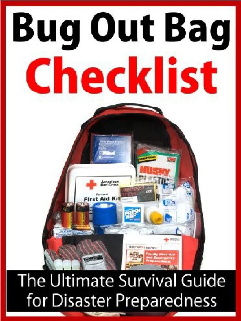 Bug Out Bag Checklist The Ultimate Survival Kit Contents Guide For