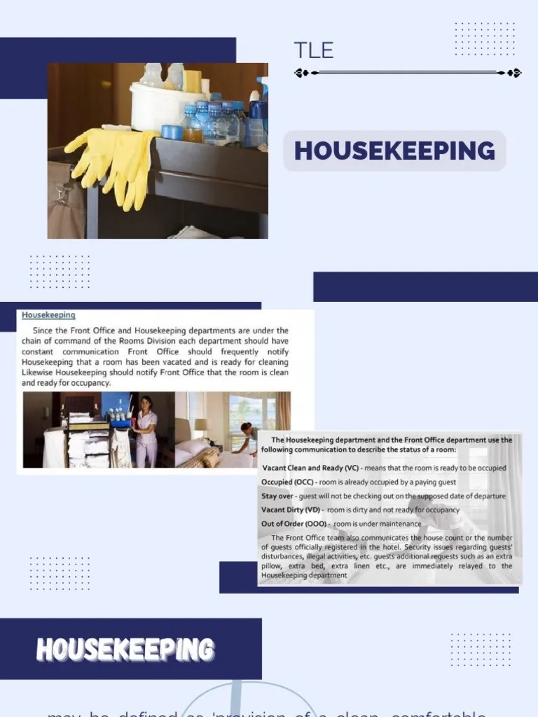 TLE Housekeeping PDF