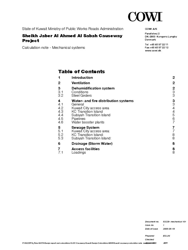 Mechanical Installations PDF PDF Kuwait Humidity