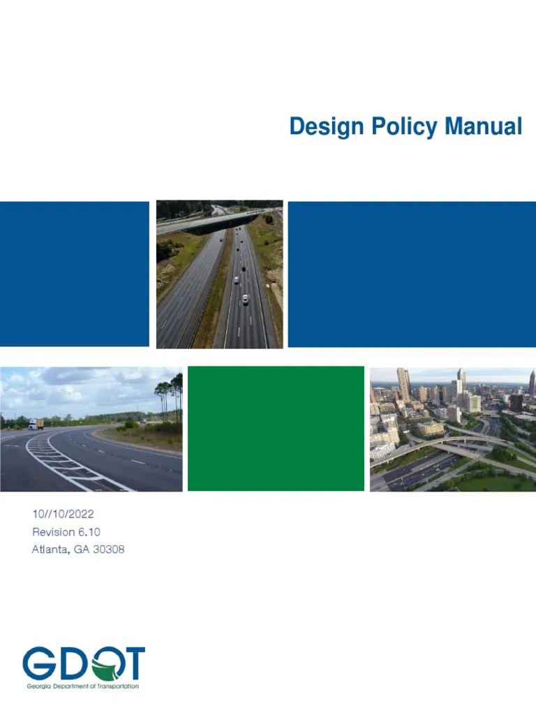 GDOTDPM Design Policy Manual PDF PDF Traffic Cycling