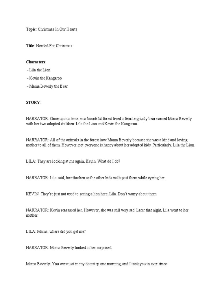 PuppetShow Script PDF