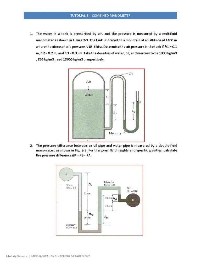 Combined Manometer PDF