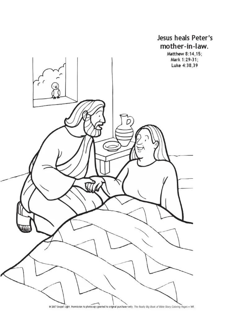 88 Jesus Heals Peter's MotherInLaw PDF
