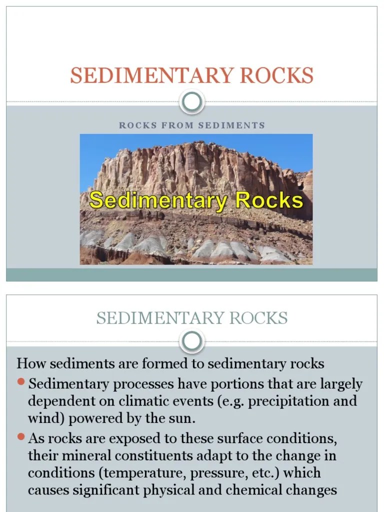 Earth Materials and Processes Part 3 PDF Sedimentary Rock Rock (Geology)