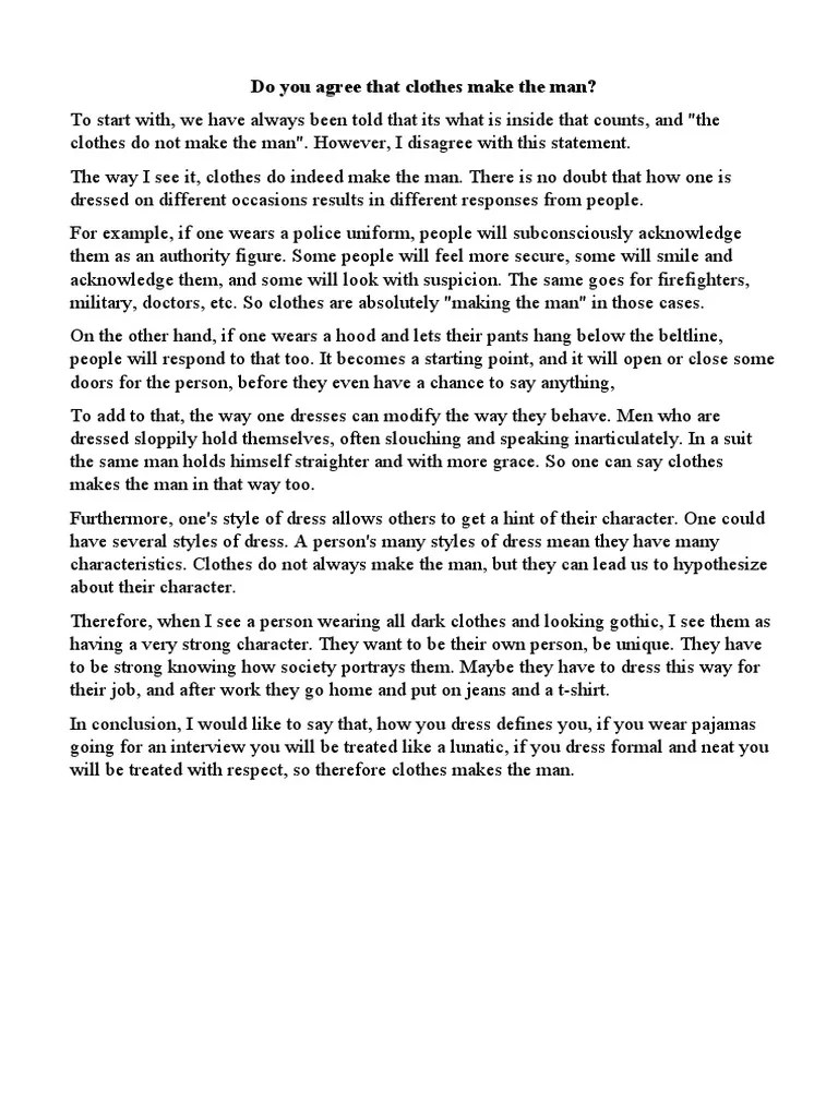 Clothes Make The Man PDF